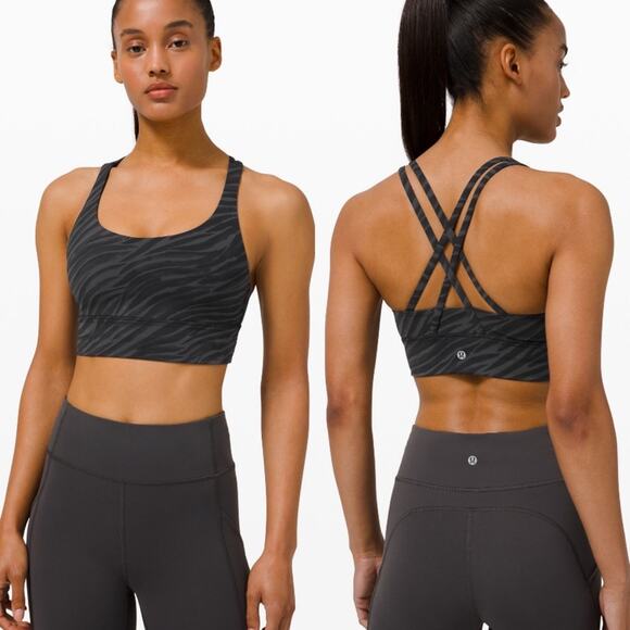 Lululemon Energy Bra Longline LTDC Sz 14 - Picture 1 of 7